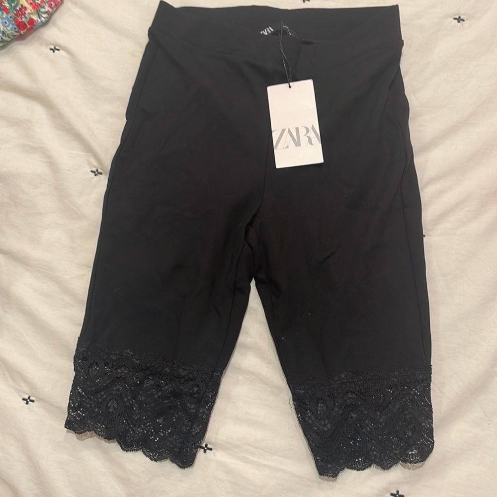 ZAra bike shorts w lace